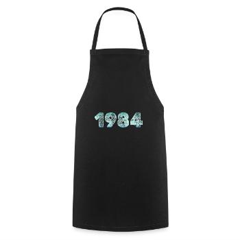 Eiskalt 1984 - Kochschürze - Schwarz - Vorne - AI Model Male 185 dark (185cm)