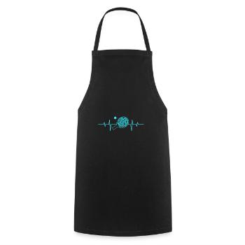 Battement de coeur de tennis de table pulsation de raquette de tennis de table - Tablier de cuisine - noir - Devant - AI Model Male 185 dark (185cm)