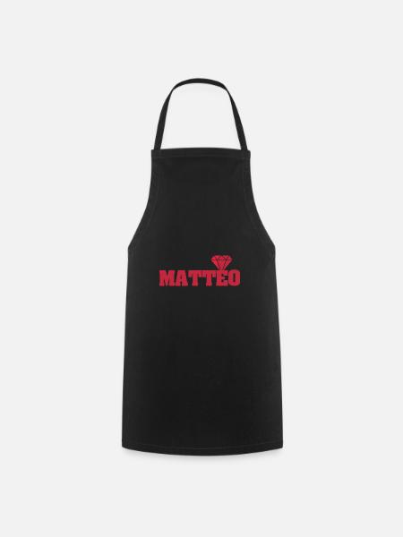 Geschenkidee Matteo - Kochschürze - Schwarz