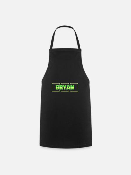 Taufgeschenk Bryan - Kochschürze - Schwarz