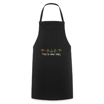 This Is How I Roll Funny Spicy Mexican Chili Cinco - Kochschürze - Schwarz - Vorne - AI Model Male 185 dark (185cm)
