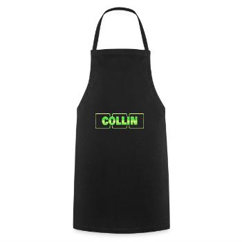 Geschenkidee Collin - Kochschürze - Schwarz - Vorne - AI Model Male 185 dark (185cm)