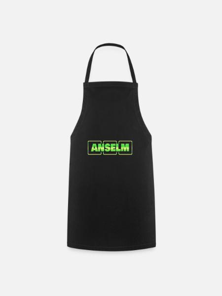 Geschenkidee Anselm - Kochschürze - Schwarz