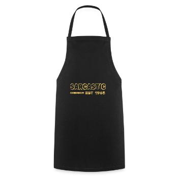1965 - Cooking Apron - black - Front - AI Model Male 185 dark (185cm)