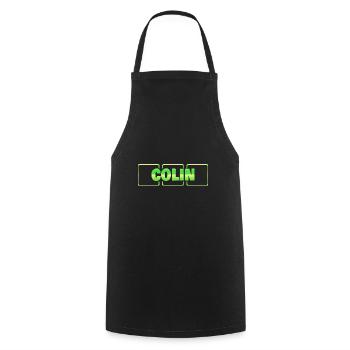 Colin - Tablier de cuisine - noir - Devant - AI Model Male 185 dark (185cm)