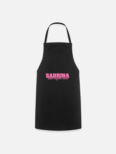 Geschenk für Sabrina - Kochschürze - Schwarz