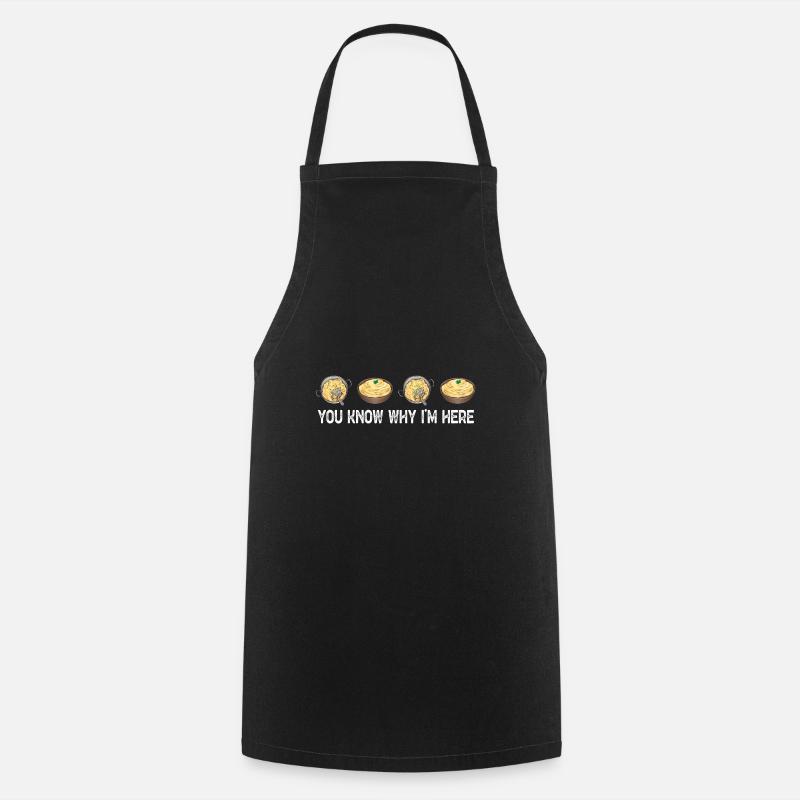 Mashed potatoes Mashed potatoes - Cooking Apron - black