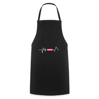 Autriche - Tablier de cuisine - noir - Devant - AI Model Male 185 dark (185cm)