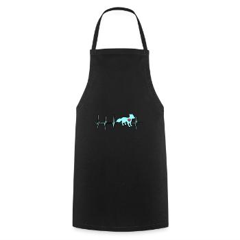 Polarfuchs - Kochschürze - Schwarz - Vorne - AI Model Male 185 dark (185cm)