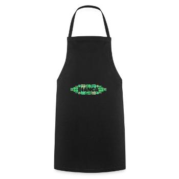 Geschenk für Bianca - Kochschürze - Schwarz - Vorne - AI Model Male 185 dark (185cm)