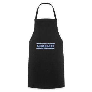 Geschenk für Augenarzt - Kochschürze - Schwarz - Vorne - AI Model Male 185 dark (185cm)