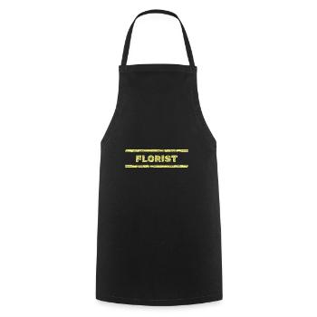 Florist als Beruf - Kochschürze - Schwarz - Vorne - AI Model Male 185 dark (185cm)