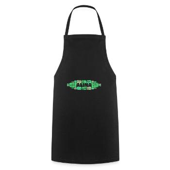 Maman Alina - Tablier de cuisine - noir - Devant - AI Model Male 185 dark (185cm)
