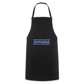 Occupation Pharmacist - Cooking Apron - black - Front - AI Model Male 185 dark (185cm)
