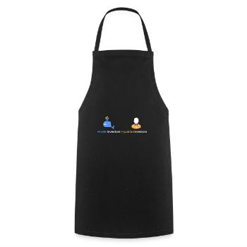 Whale investors > public - Cooking Apron - black - Front - AI Model Male 185 dark (185cm)