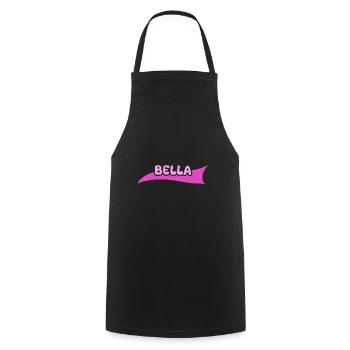 Bella as a given name - Cooking Apron - black - Front - AI Model Male 185 dark (185cm)
