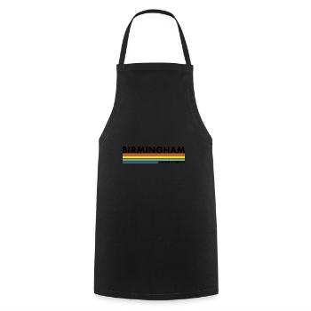Birmingham UK British British - Cooking Apron - black - Front - AI Model Male 185 dark (185cm)