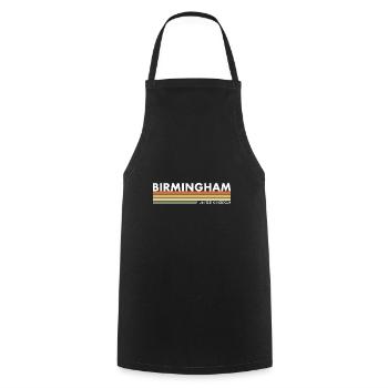 Birmingham UK British British - Cooking Apron - black - Front - AI Model Male 185 dark (185cm)
