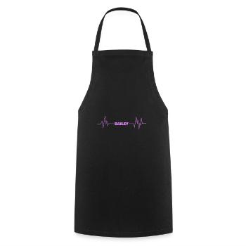 Vorname Bailey - Kochschürze - Schwarz - Vorne - AI Model Male 185 dark (185cm)