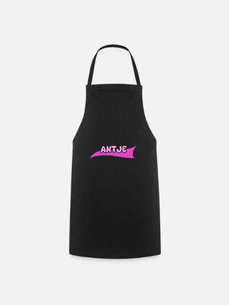 Vorname Antje - Kochschürze - Schwarz