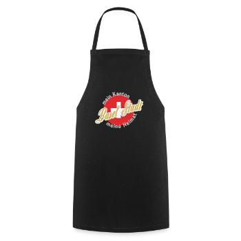 My home Basel-Stadt gift - Cooking Apron - black - Front - AI Model Male 185 dark (185cm)