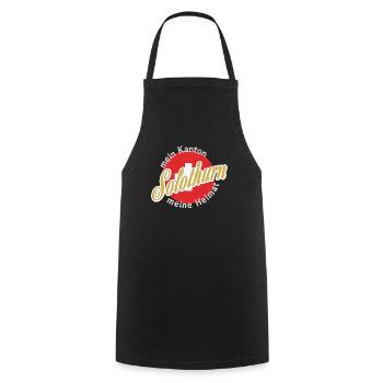 Mon cadeau chez moi à Soleure - Tablier de cuisine - noir - Devant - AI Model Male 185 dark (185cm)