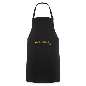 Geschenkidee Millionär - Kochschürze - Schwarz - Vorne - AI Model Male 185 dark (185cm)
