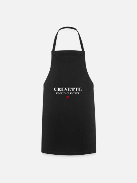 crevette - Tablier de cuisine - noir