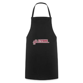 Stefanie - Cooking Apron - black - Front - AI Model Male 185 dark (185cm)