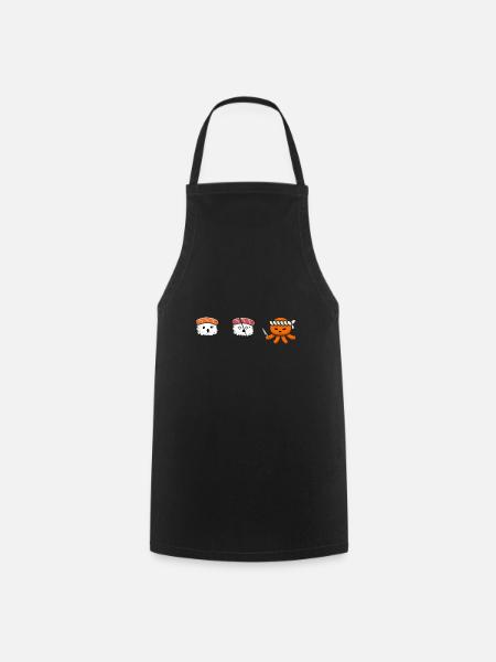 Sushi Ninja Angriff - Kochschürze - Schwarz