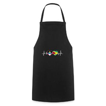 Flag of Antigua and Barbuda - Cooking Apron - black - Front - AI Model Male 185 dark (185cm)