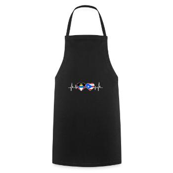 Flag of Antigua and Barbuda - Cooking Apron - black - Front - AI Model Male 185 dark (185cm)