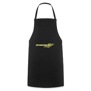 Arbeitsplatz Apparatebauer - Kochschürze - Schwarz - Vorne - AI Model Male 185 dark (185cm)