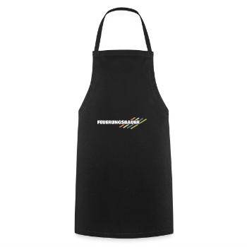 Feuerungsbauer als Arbeitsplatz - Kochschürze - Schwarz - Vorne - AI Model Male 185 dark (185cm)