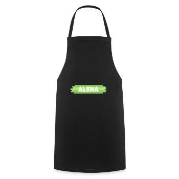 Alena comme idée cadeau - Tablier de cuisine - noir - Devant - AI Model Male 185 dark (185cm)
