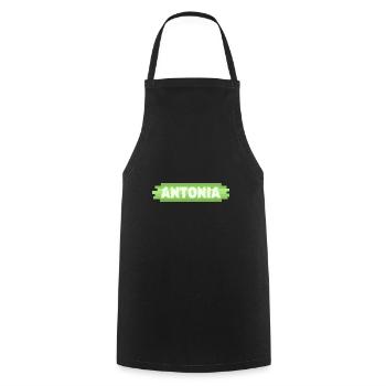 Gift idea Antonia - Cooking Apron - black - Front - AI Model Male 185 dark (185cm)