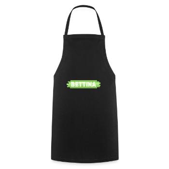 Geschenk für Bettina - Kochschürze - Schwarz - Vorne - AI Model Male 185 dark (185cm)