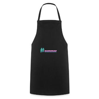 Cooler Hashtag summer Sommer - Kochschürze - Schwarz - Vorne - AI Model Male 185 dark (185cm)