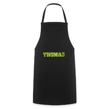 Gift for Thomas - Cooking Apron - black - Front - AI Model Male 185 dark (185cm)