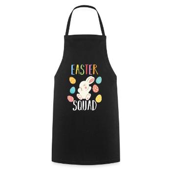 Ostern Hase Osterhase Geschenkidee - Kochschürze - Schwarz - Vorne - AI Model Male 185 dark (185cm)