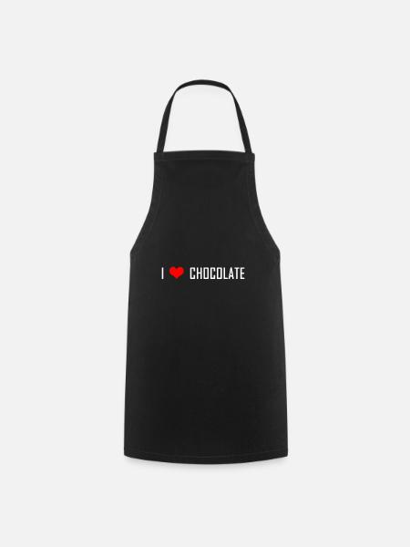 Ich liebe Schokolade - Kochschürze - Schwarz