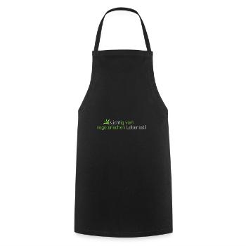 süchtig vom Vegetarischen - Kochschürze - Schwarz - Vorne - AI Model Male 185 dark (185cm)
