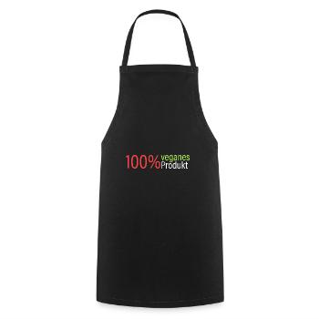 100% veganes Produkt - Kochschürze - Schwarz - Vorne - AI Model Male 185 dark (185cm)