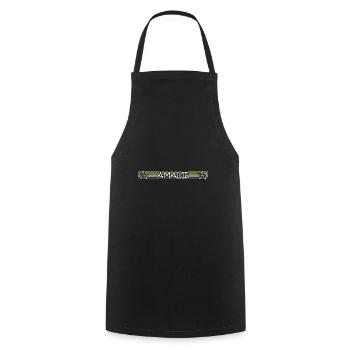 Cadeau pour Amalie - Tablier de cuisine - noir - Devant - AI Model Male 185 dark (185cm)