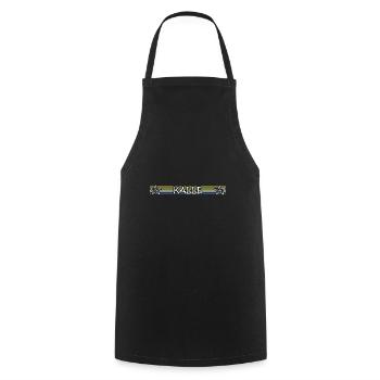 Kalle comme anniversaire - Tablier de cuisine - noir - Devant - AI Model Male 185 dark (185cm)