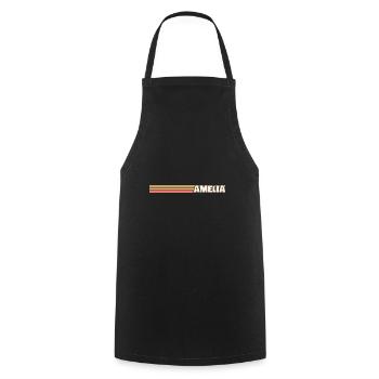 Geschenk für Amelia - Kochschürze - Schwarz - Vorne - AI Model Male 185 dark (185cm)