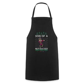 Dabbing Son of a Nutcracker Ugly Christmas Sweater - Kochschürze - Schwarz - Vorne - AI Model Male 185 dark (185cm)