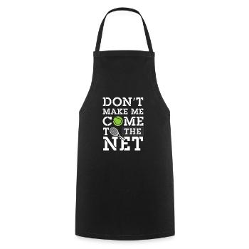 Don't make me come to the net - Tennis - Cooking Apron - black - Front - AI Model Male 185 dark (185cm)