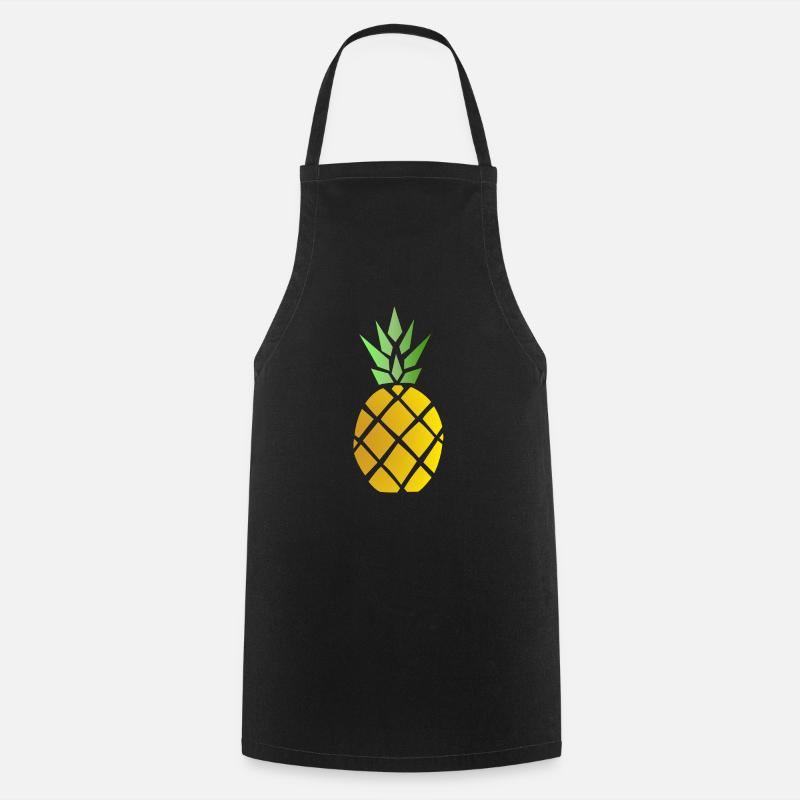 Ananas - Kochschürze - Schwarz