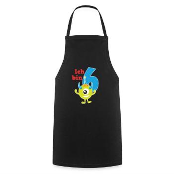 Monster Kinder Geburtstagsshirt 6 Jahre T-Shirt - Kochschürze - Schwarz - Vorne - AI Model Male 185 dark (185cm)
